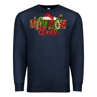 Navy christmas mom mom claus Premium Sweatshirt - FaDigitalArtStudio