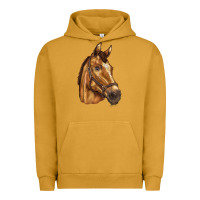 Pigment Peanut Butter horse Urban Hoodie - BarkalooDesign