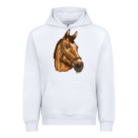 White horse Urban Hoodie - BarkalooDesign