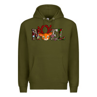 Army Green noel reindeer Premium Hoodie - AdoDesignShop