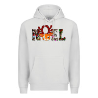 Dove Grey noel reindeer Premium Hoodie - AdoDesignShop