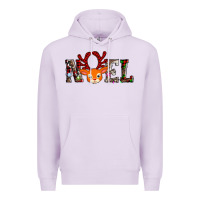 Lilac noel reindeer Premium Hoodie - AdoDesignShop