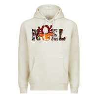 Oatmeal Heather noel reindeer Premium Hoodie - AdoDesignShop