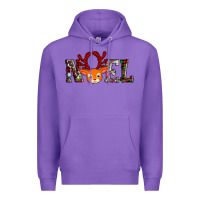 Purple noel reindeer Premium Hoodie - AdoDesignShop