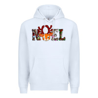 White noel reindeer Premium Hoodie - AdoDesignShop