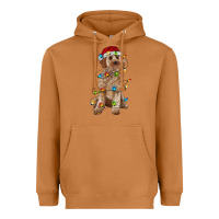 Meerkat cockapoo with christmas lights Heavyweight Hoodie - RanaPortraitStore