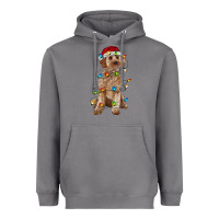 Storm cockapoo with christmas lights Heavyweight Hoodie - RanaPortraitStore