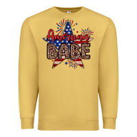 Antique Gold American babe Premium Sweatshirt - Neo Western