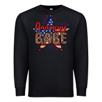 Black American babe Premium Sweatshirt - Neo Western