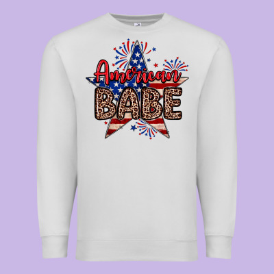 American Babe Premium Sweatshirt Designed By Neo Western