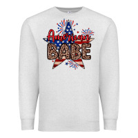 Oatmeal Heather American babe Premium Sweatshirt - Neo Western