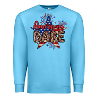 Ocean Blue American babe Premium Sweatshirt - Neo Western