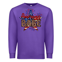 Purple American babe Premium Sweatshirt - Neo Western