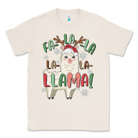 Natural fa la la llama Classic Tee - MaliasSmallBusiness