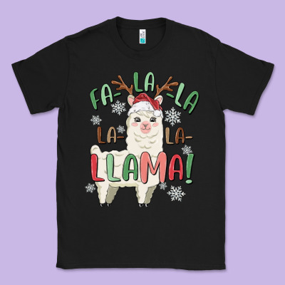 Classic Tee fa la la llama