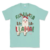 Seafoam fa la la llama Classic Tee - MaliasSmallBusiness