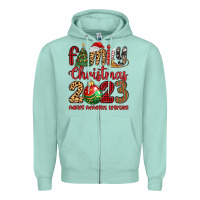 Seafoam family christmas 2023 making memories together Zipper Hoodie - MaliasSmallBusiness