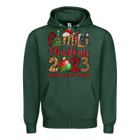 Sports Green family christmas 2023 making memories together Zipper Hoodie - MaliasSmallBusiness