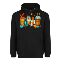 Black thankful coffee cups Heavyweight Hoodie - Zillion Design Studio