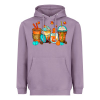 Lavender thankful coffee cups Heavyweight Hoodie - Zillion Design Studio