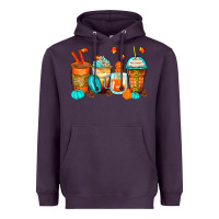 Plum thankful coffee cups Heavyweight Hoodie - Zillion Design Studio