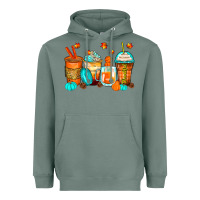 Sage thankful coffee cups Heavyweight Hoodie - Zillion Design Studio