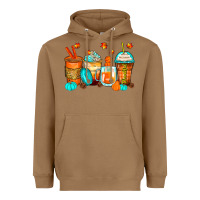 Toasted Coconut thankful coffee cups Heavyweight Hoodie - Zillion Design Studio