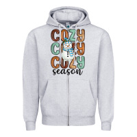 Cozy Season Snowman Zipper Hoodie | Teevron