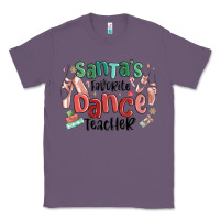 Lavender santa's favorite dance teacher Classic Tee - MaliasSmallBusiness