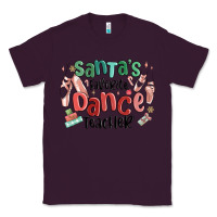 Plum santa's favorite dance teacher Classic Tee - MaliasSmallBusiness