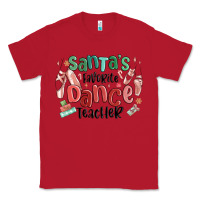 Red santa's favorite dance teacher Classic Tee - MaliasSmallBusiness