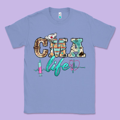 Western Nurse Cma Life Classic Tee Designed By Barkaloodesign