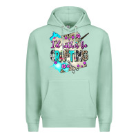 Seafoam i d rather be crafting Premium Hoodie - AdoDesignShop