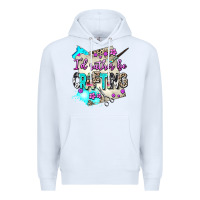 White i d rather be crafting Premium Hoodie - AdoDesignShop