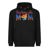 Black taekwondo mom Heavyweight Hoodie - texasbilliewilder