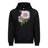 Black Silver Lining Rose Urban Hoodie - LillyAllenDesigns