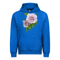 Cobalt Silver Lining Rose Urban Hoodie - LillyAllenDesigns
