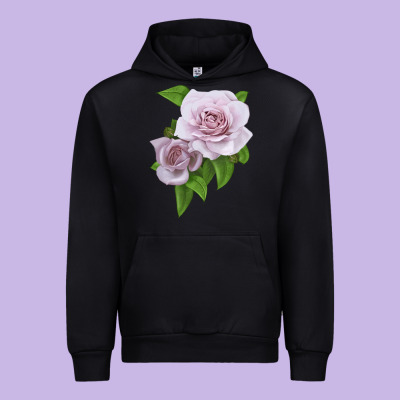 Silver Lining Rose Urban Hoodie Designed By Lillyallendesigns