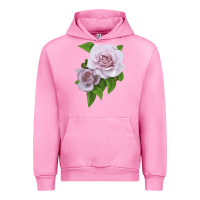 Fuchsia Pink Silver Lining Rose Urban Hoodie - LillyAllenDesigns