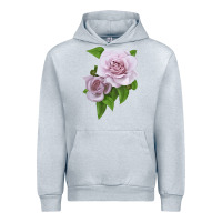 Heather Grey Silver Lining Rose Urban Hoodie - LillyAllenDesigns
