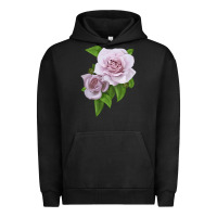 Pigment Black Silver Lining Rose Urban Hoodie - LillyAllenDesigns