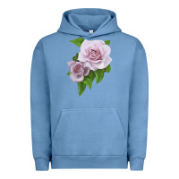 Pigment Pebble Blue Silver Lining Rose Urban Hoodie - LillyAllenDesigns