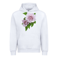White Silver Lining Rose Urban Hoodie - LillyAllenDesigns