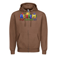 Chestnut autism accept understand love Zipper Hoodie - MaliasSmallBusiness