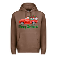Chestnut merry christmas truck gnomes Premium Hoodie - AdoDesignShop