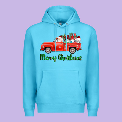 Merry Christmas Truck Gnomes Premium Hoodie Designed By Adodesignshop