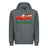 Rock merry christmas truck gnomes Premium Hoodie - AdoDesignShop