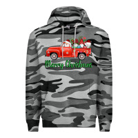 Slate Camo merry christmas truck gnomes Premium Hoodie - AdoDesignShop