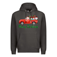 Smoke merry christmas truck gnomes Premium Hoodie - AdoDesignShop