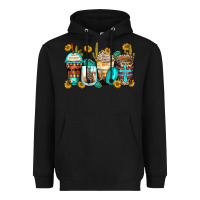 Black blessed coffee cups Heavyweight Hoodie - Zillion Design Studio